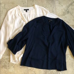 Banana Republic Blue and White Top Bundle